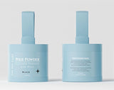 Wig Fairy Powder in Blue packaging with dual-sided brush for a natural, fuller look, perfect for black wigs.