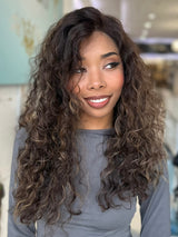 Marissa lace front wig by The Wig Fairy, a natural curly wig with a seamless hairline and lightweight, breathable fit for everyday wear